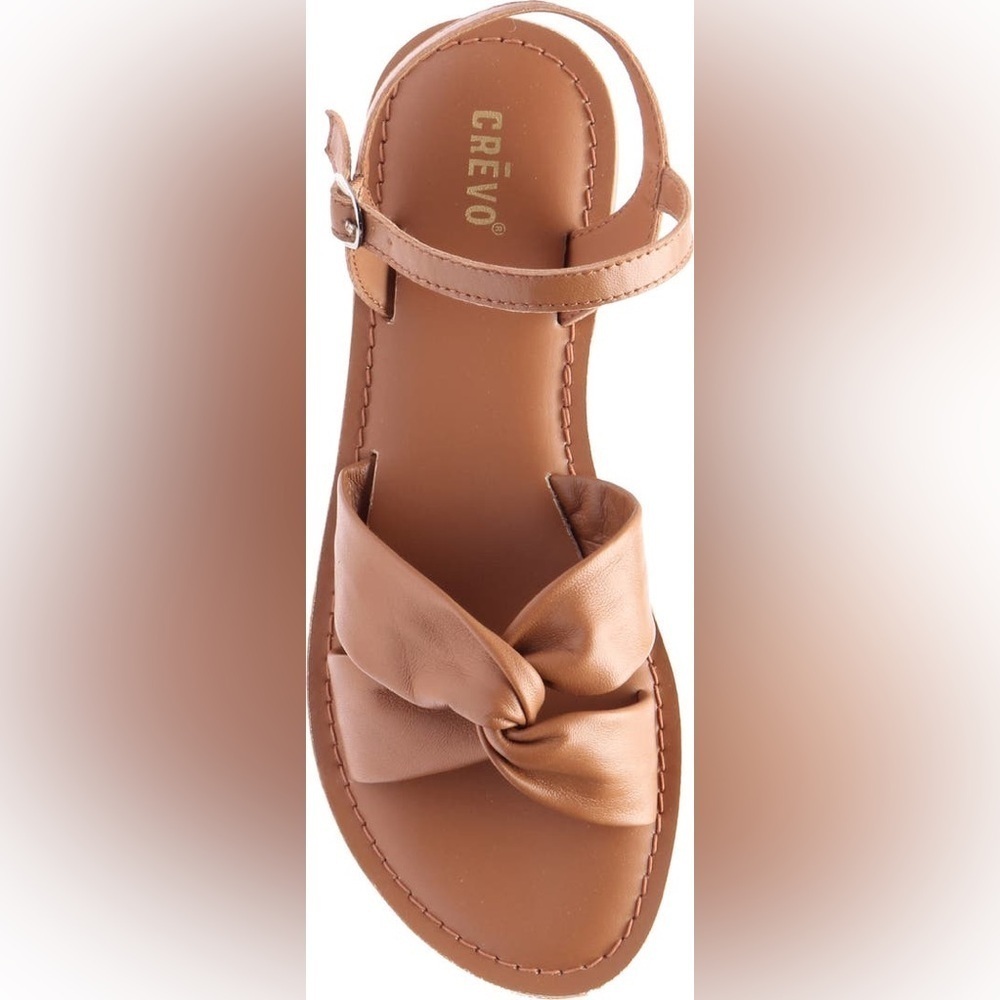 CREVO $80 Shoes Women’s Lark Leather Sandals Chestnut Size 5.5 NWT - Picture 3 of 8